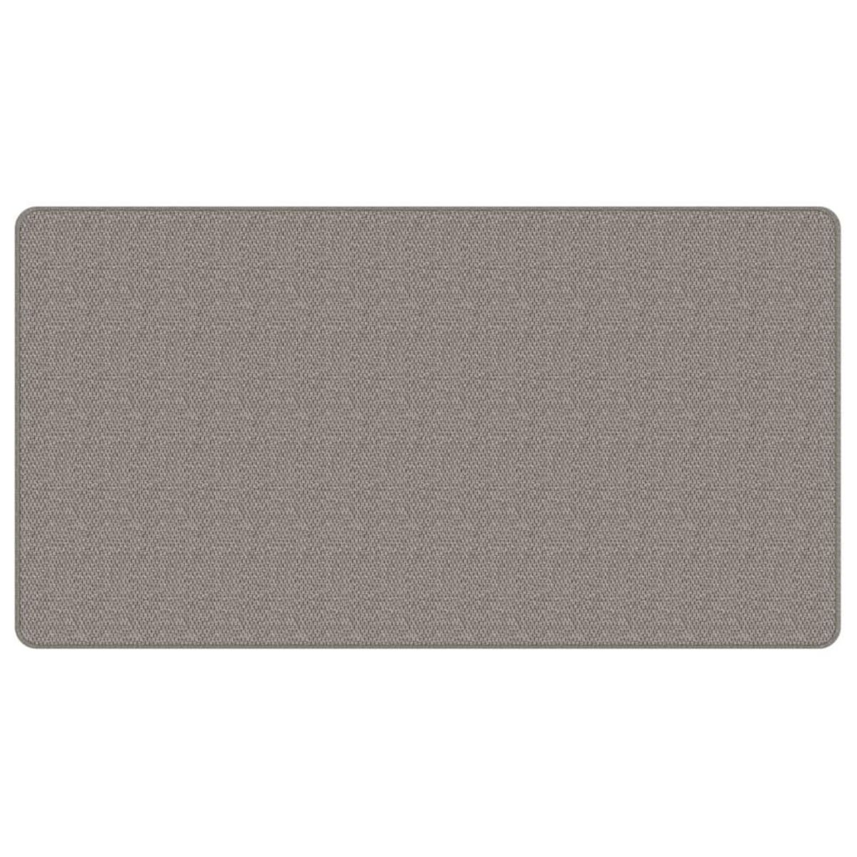 VIDAXL Tapis de couloir aspect sisal argente 80x150 cm