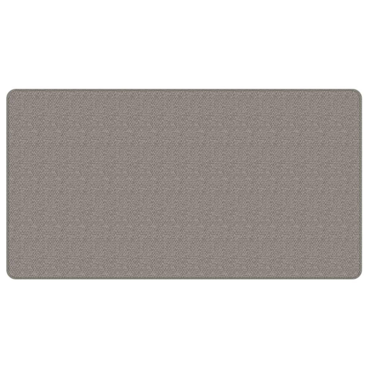 VIDAXL Tapis de couloir aspect sisal argente 80x150 cm