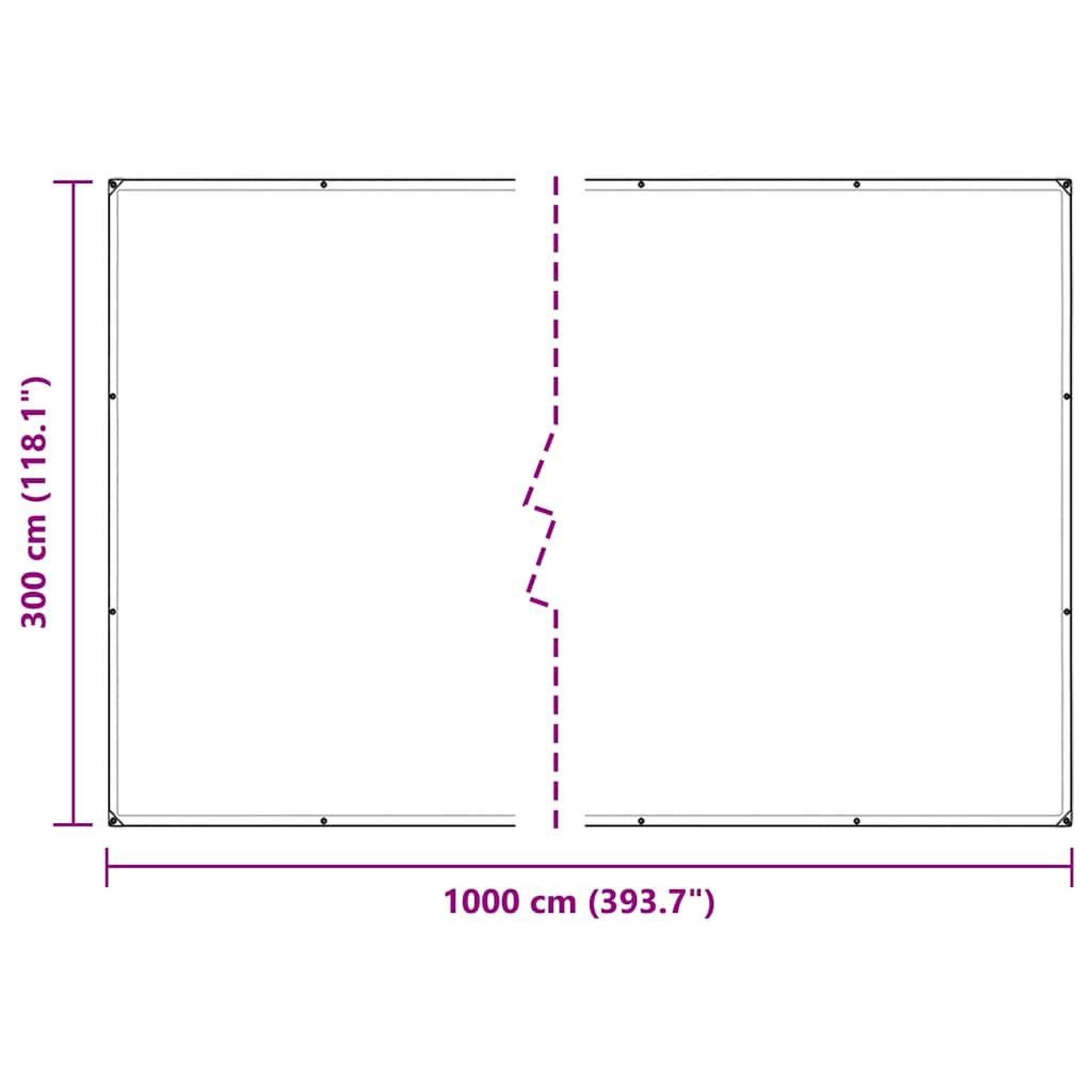 Voir la diapositive 6 : VIDAXL Couverture vegetale avec œillets 3x10 m PVC