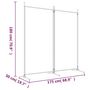 Voir la diapositive 6 : VIDAXL Cloison de separation 2 panneaux Anthracite 175x180 cm Tissu