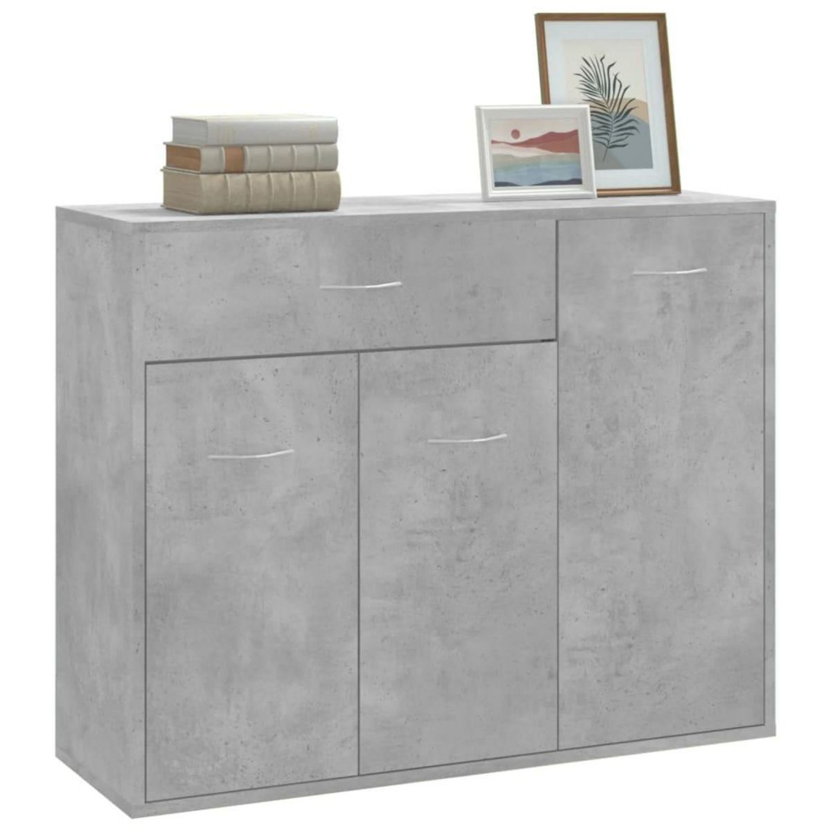 VIDAXL Buffet Gris beton 88x30x70 cm Bois d'ingenierie
