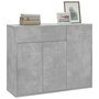 Voir la diapositive 4 : VIDAXL Buffet Gris beton 88x30x70 cm Bois d'ingenierie