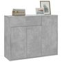 Voir la diapositive 4 : VIDAXL Buffet Gris beton 88x30x70 cm Bois d'ingenierie