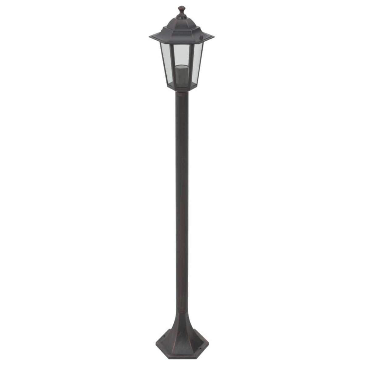VIDAXL Lampe de jardin a piquet 6 pcs E27 110 cm Aluminium Bronze