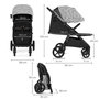 Voir la diapositive 6 : KINDERKRAFT Poussette compacte avec suspension et protection UPF50+ pour bébé
