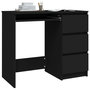 Voir la diapositive 3 : VIDAXL Bureau Noir 90x45x76 cm Bois d'ingenierie