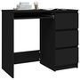 Voir la diapositive 3 : VIDAXL Bureau Noir 90x45x76 cm Bois d'ingenierie