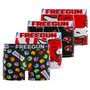Voir la diapositive 1 : FREEGUN Lot de 4 boxers homme en coton la Vache qui Rit