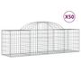 Voir la diapositive 2 : VIDAXL Paniers a gabions arques 50 pcs 200x50x60/80 cm fer galvanise