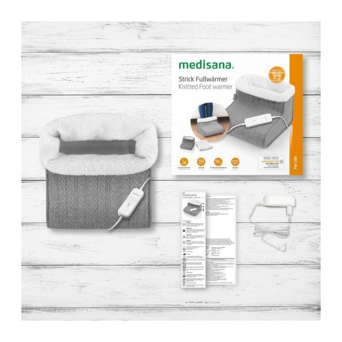 Medisana Chauffe-pieds - MEDISANA - FW 150 - 6 niveaux de température - Minuteur - Lavable - Rechauffe et soulage