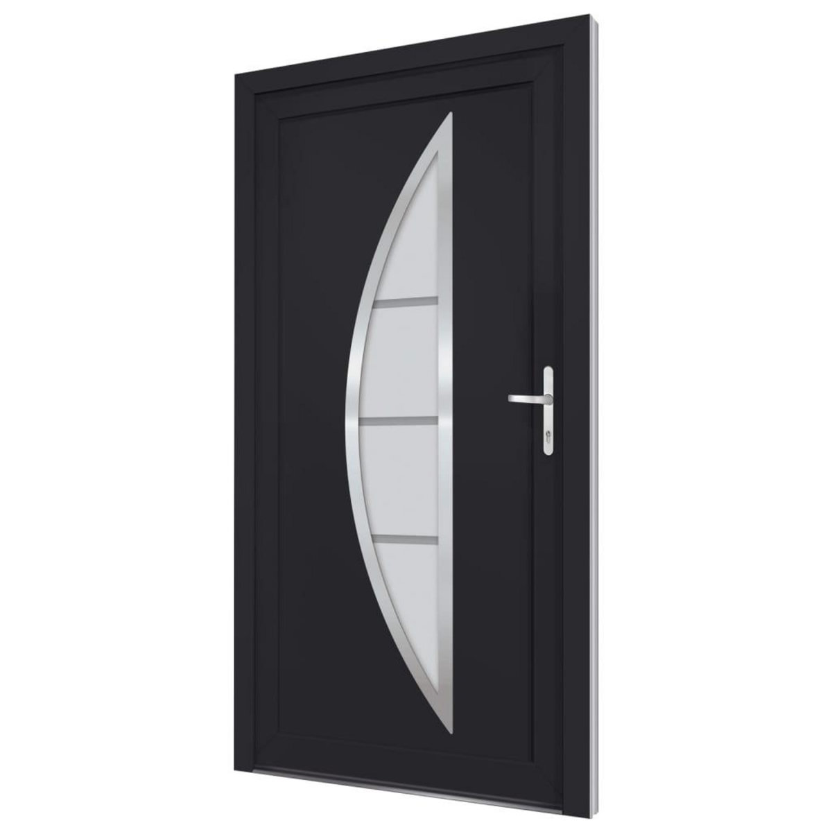 VIDAXL Porte d'entree anthracite 98x208 cm PVC