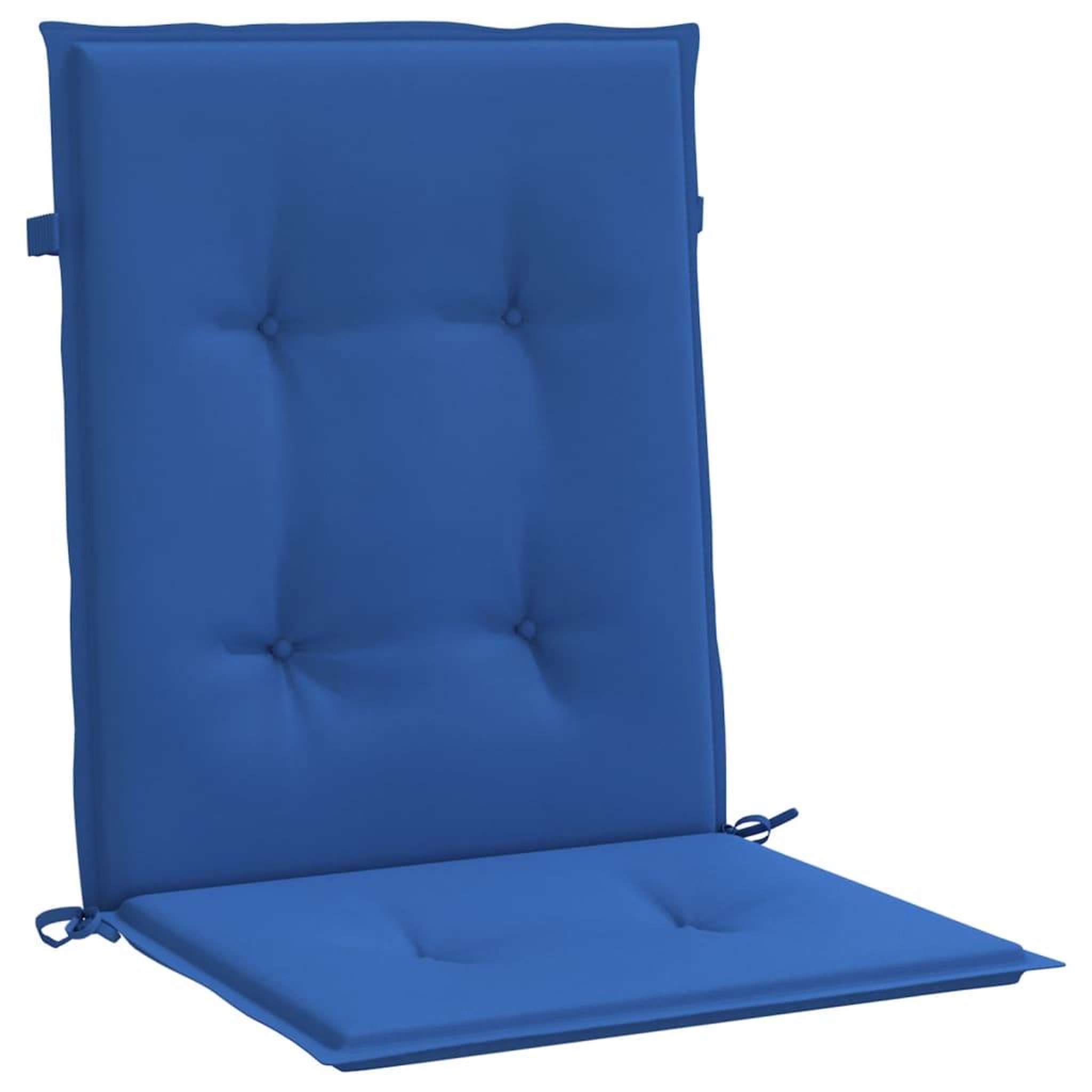 Voir la diapositive 5 : VIDAXL Coussins de chaise de jardin a dossier bas lot de 2 bleu royal