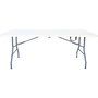 Voir la diapositive 1 : Habitat et Jardin Table de jardin pliante  Foldy  - 180 x 74 x 74 cm - Blanc