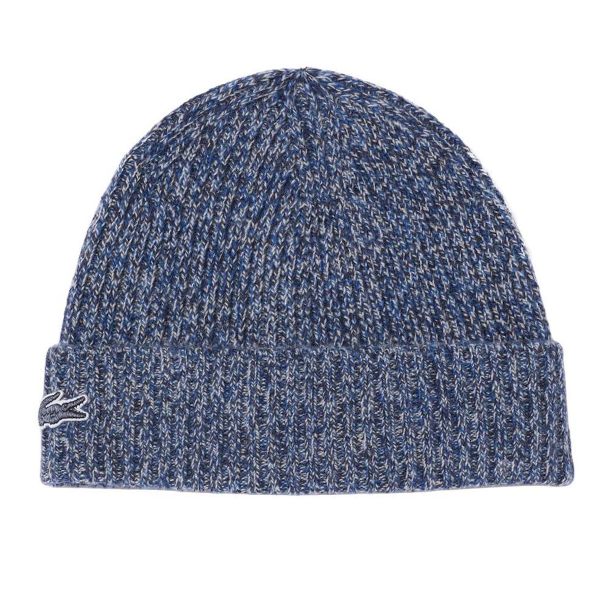 Lacoste Bonnet Marine Chiné Mixte Lacoste Rib
