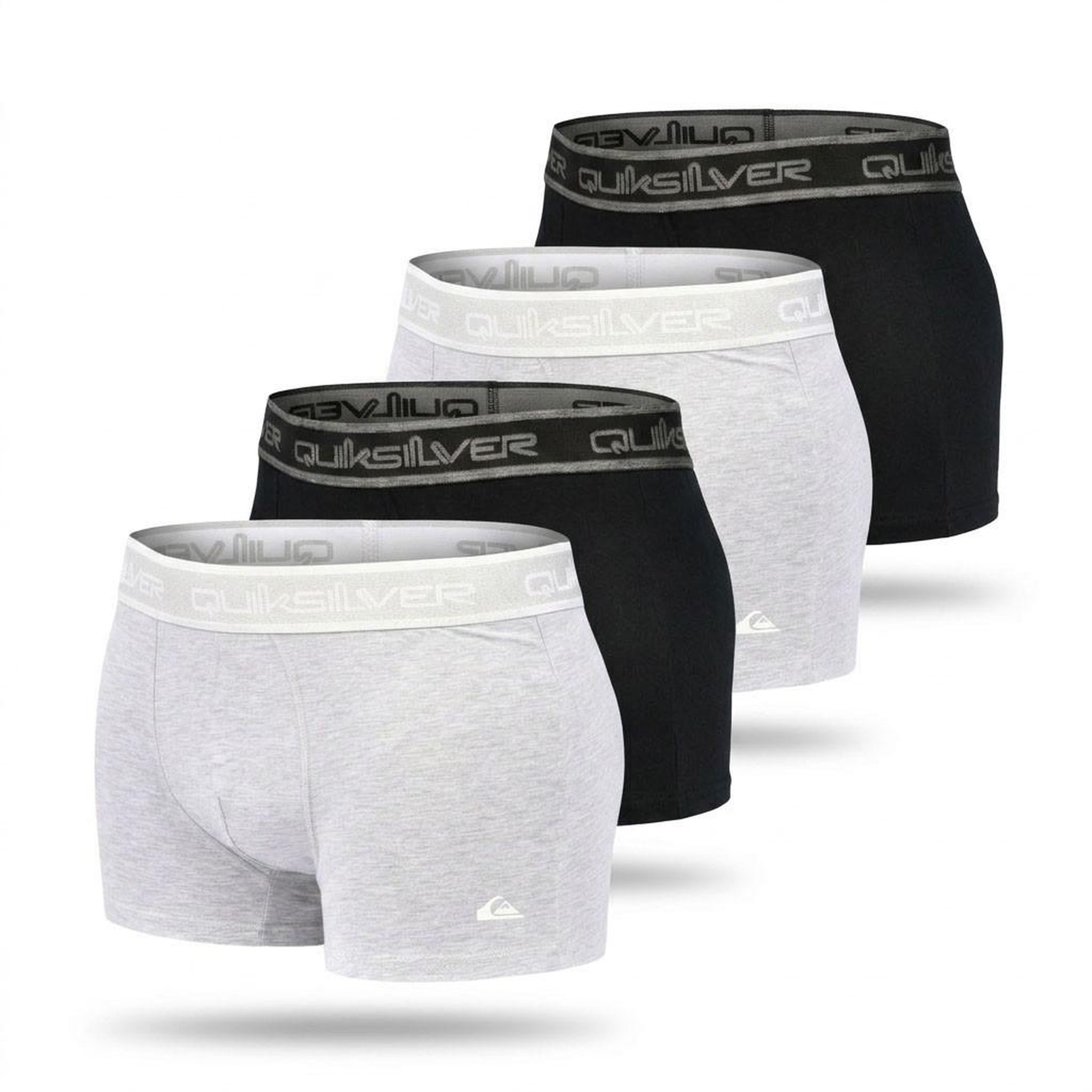 Voir la diapositive 1 : QUIKSILVER Quiksilver – Pack 4 Boxers Homme Confort Coton Stretch
