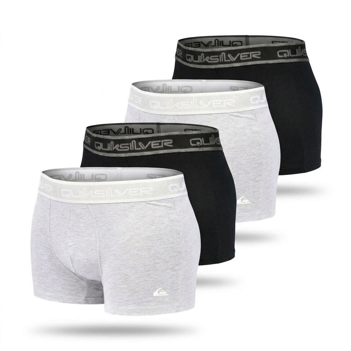 QUIKSILVER Quiksilver – Pack 4 Boxers Homme Confort Coton Stretch