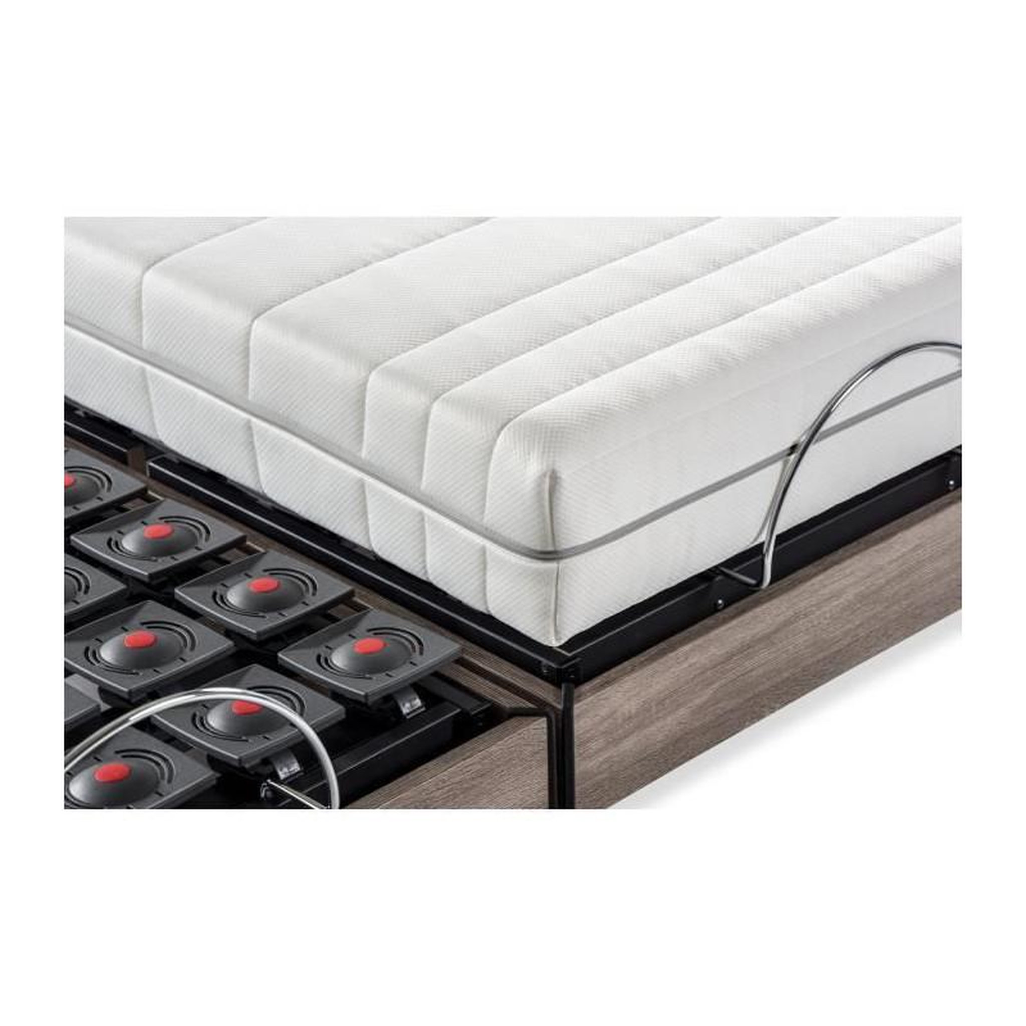Voir la diapositive 3 : DEKO DREAM DEKO DREAM Ensemble matelas+sommier relaxation électrique ERGO 9 Dreamzone - 2x80x200 cm - Matelas ressorts ensachés