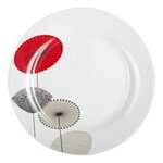 SECRET DE GOURMET Lot de 6 Assiettes Plates  Osara  27cm Blanc