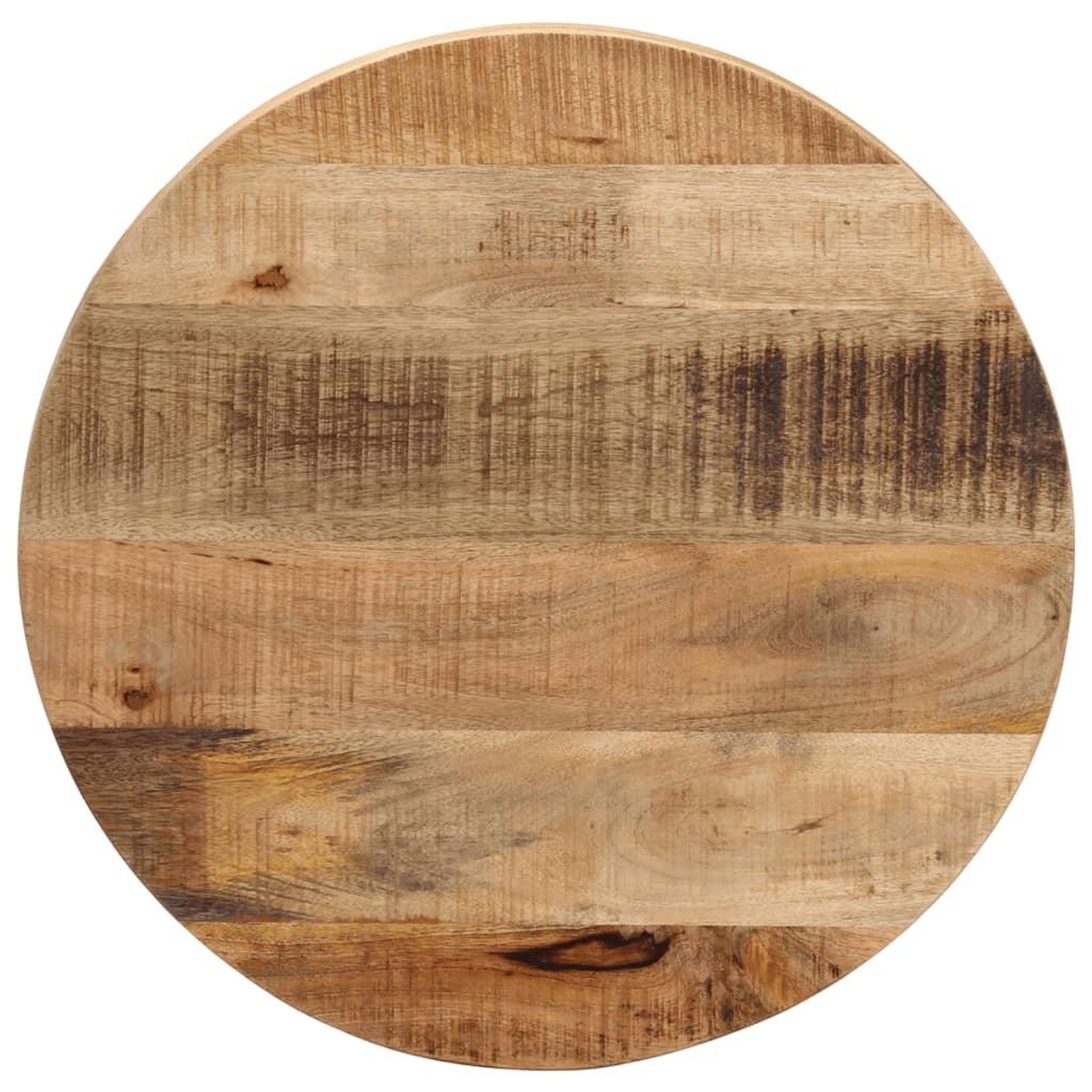 VIDAXL Dessus de table Ø 40x2,5 cm rond bois massif de manguier brut