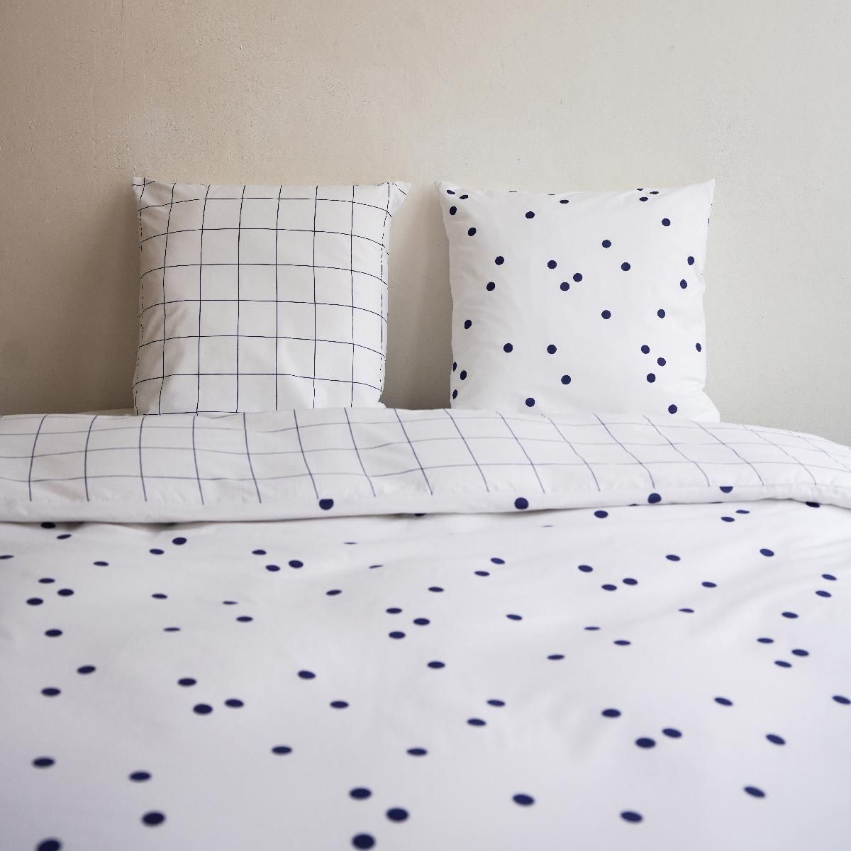 DODO Pack Housse de couette + Taie(s) d'oreiller Coton Lune