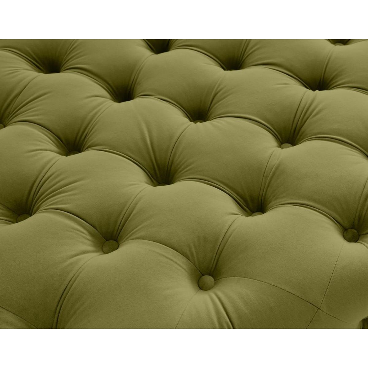 LISA DESIGN Camden - pouf chesterfield en velours - pieds en métal doré