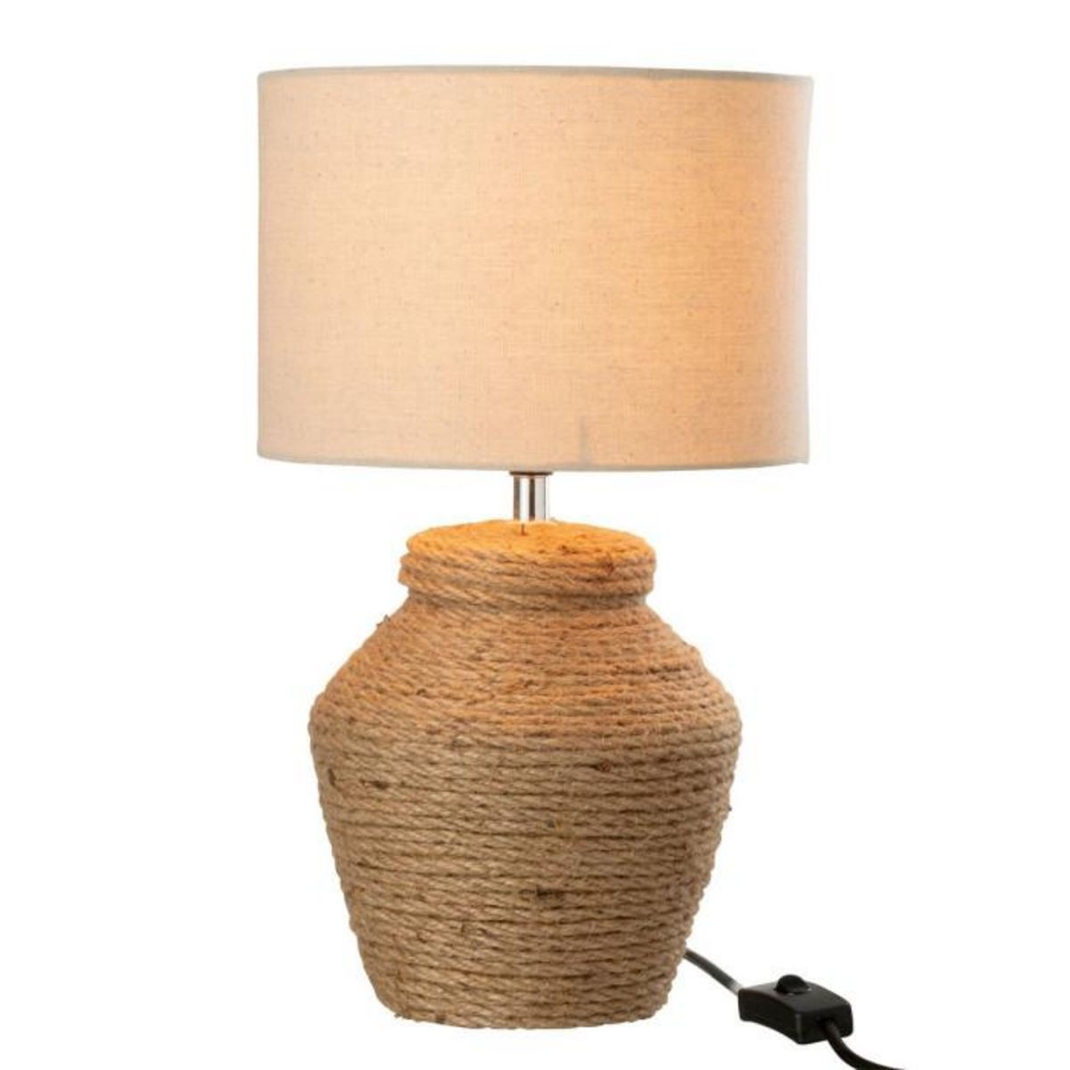 Paris Prix Lampe à Poser Corde  Méli  38cm Marron