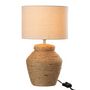 Voir la diapositive 2 : Paris Prix Lampe à Poser Corde  Méli  38cm Marron