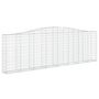 Voir la diapositive 3 : VIDAXL Paniers a gabions arques 15 pcs 400x30x120/140 cm Fer galvanise