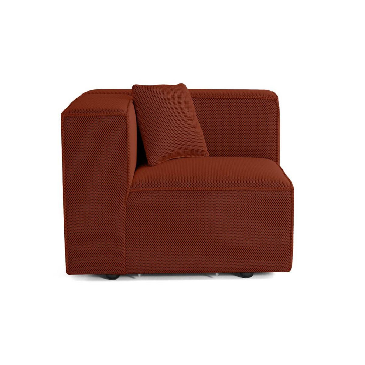 LISA DESIGN Arty - module d'assise droit - en tissu mailles 3d