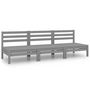 Voir la diapositive 2 : VIDAXL Salon de jardin 3 pcs Gris Bois de pin massif