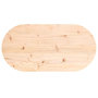 Voir la diapositive 4 : VIDAXL Dessus de table 70x35x2,5 cm bois de pin massif ovale