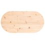 Voir la diapositive 4 : VIDAXL Dessus de table 70x35x2,5 cm bois de pin massif ovale