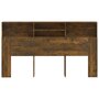 Voir la diapositive 3 : VIDAXL Armoire de tete de lit Chene fume 180x19x103,5 cm