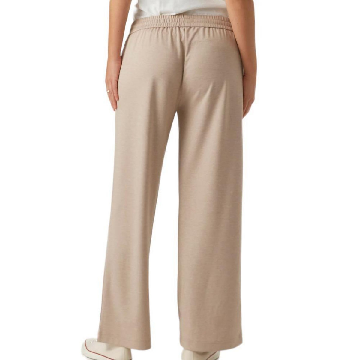 MAMALICIOUS Pantalon Écru Femme Mamalicious Malin