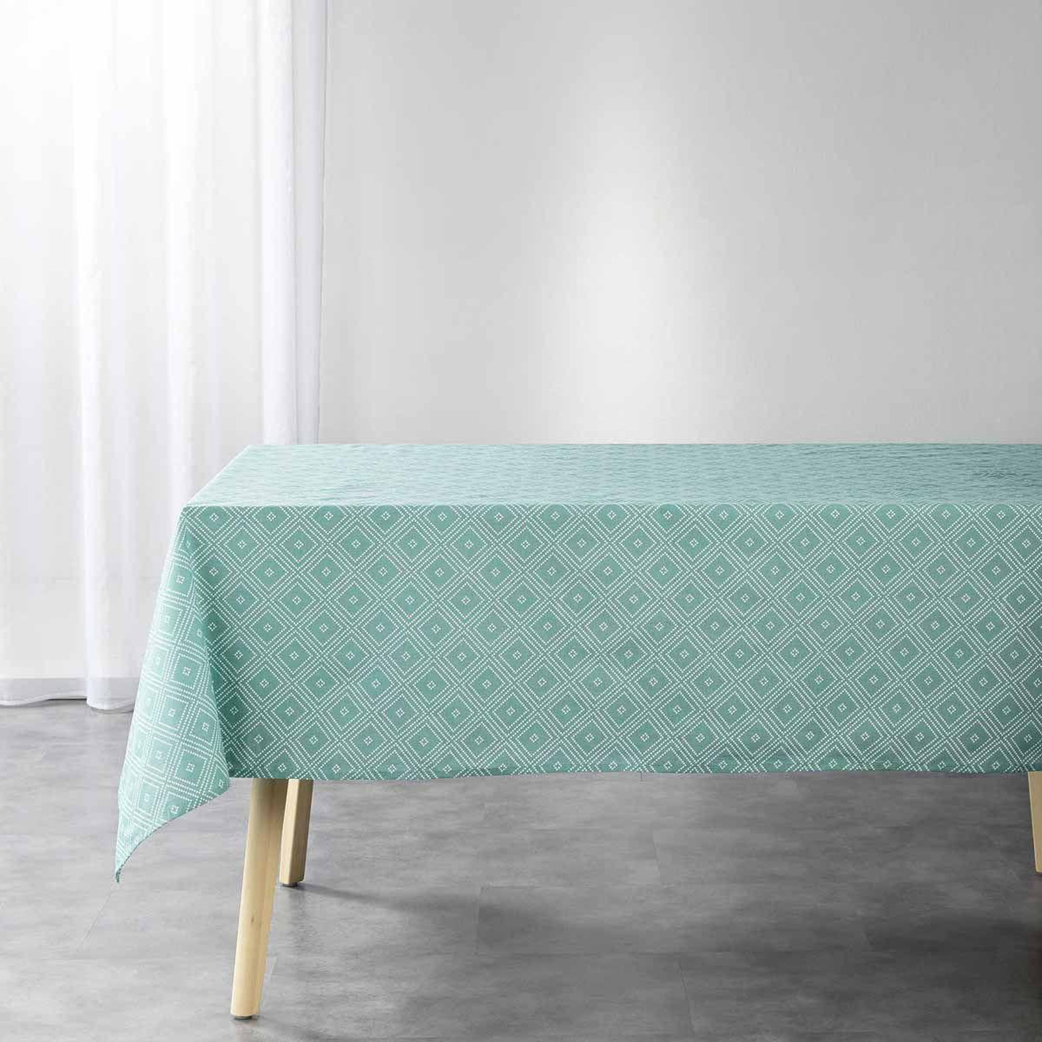 Douceur d'Intérieur Nappe rectangulaire  idylle  140x240cm menthe