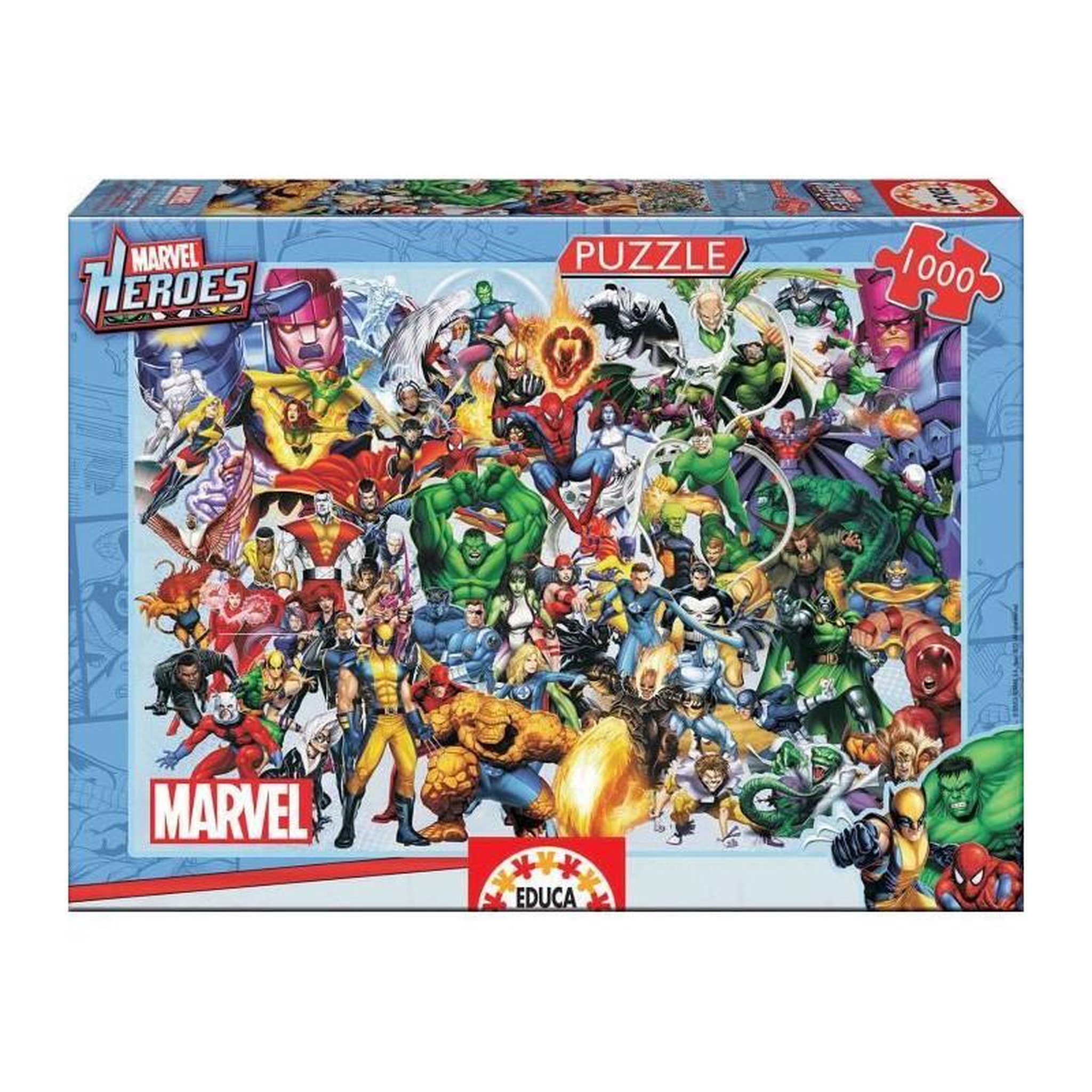 EDUCA MARVEL Puzzle 1000 Pieces - Collage Des Heros Marvel