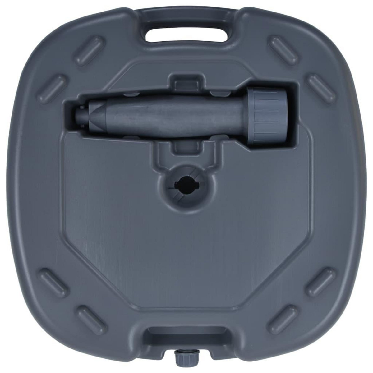 VIDAXL Socle de parasol portable Gris Rempli de sable/eau