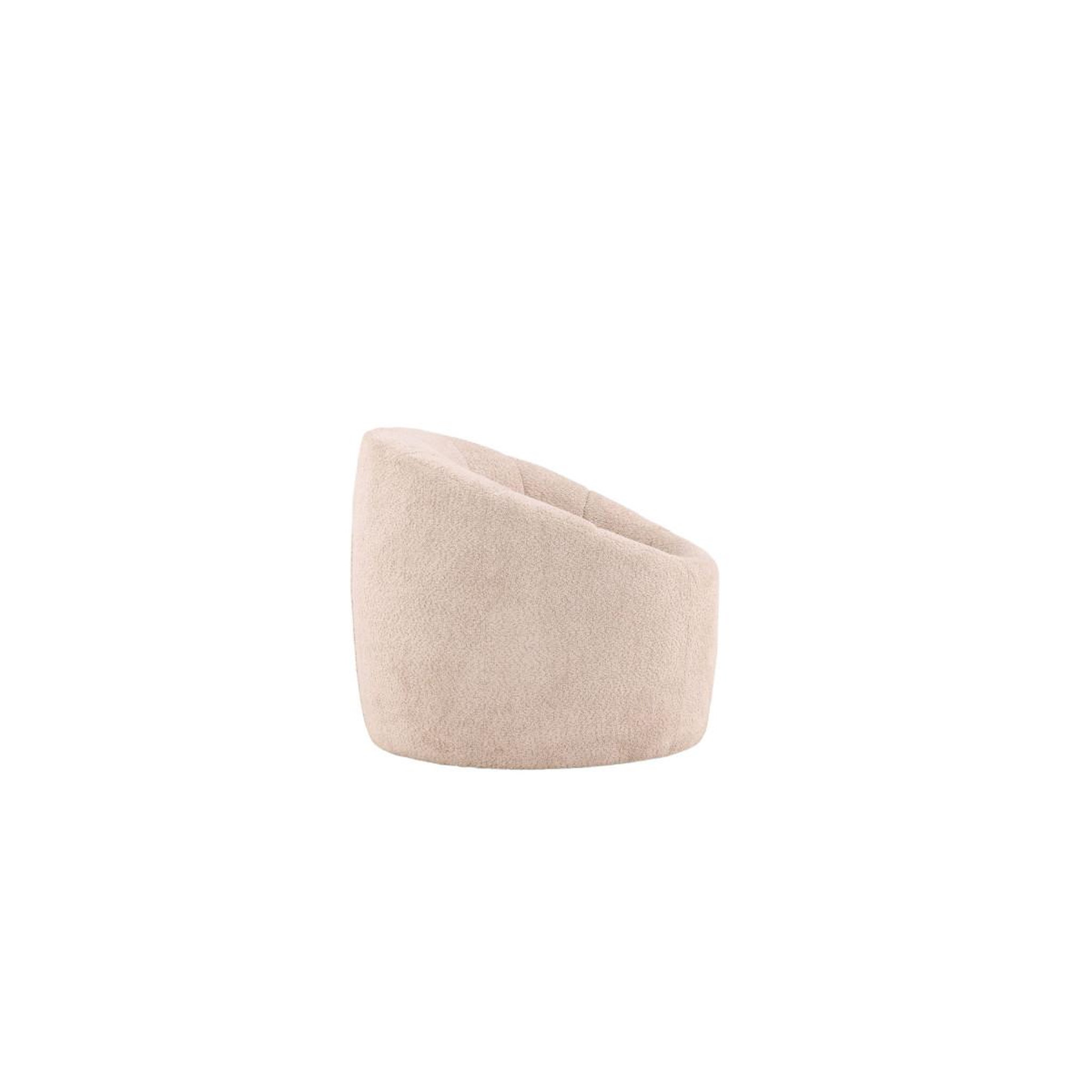 Voir la diapositive 2 : Paris Prix Pouf rond design  warren  80cm beige