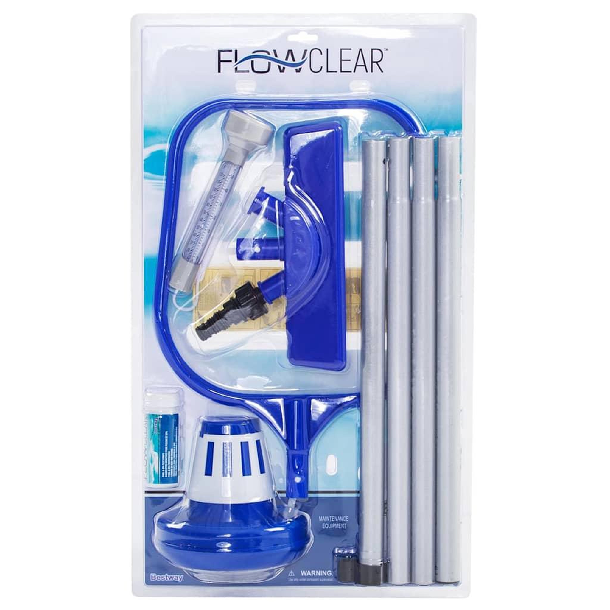 Voir la diapositive 5 : BESTWAY Bestway kit d'entretien de piscine hors sol flowclear