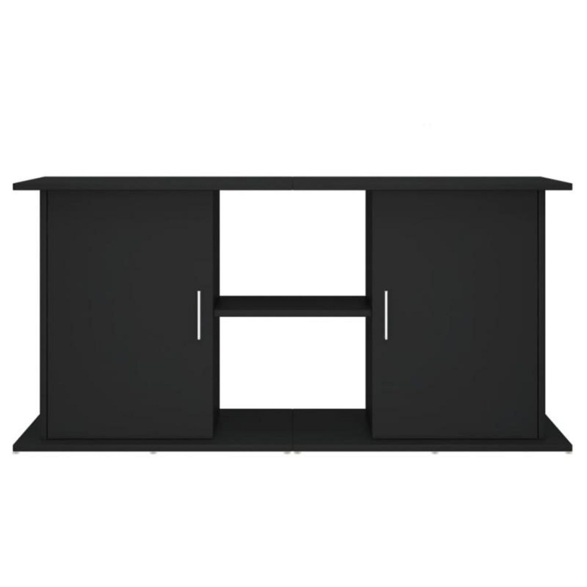 VIDAXL Support pour aquarium noir 121x41x58 cm bois d ingénierie