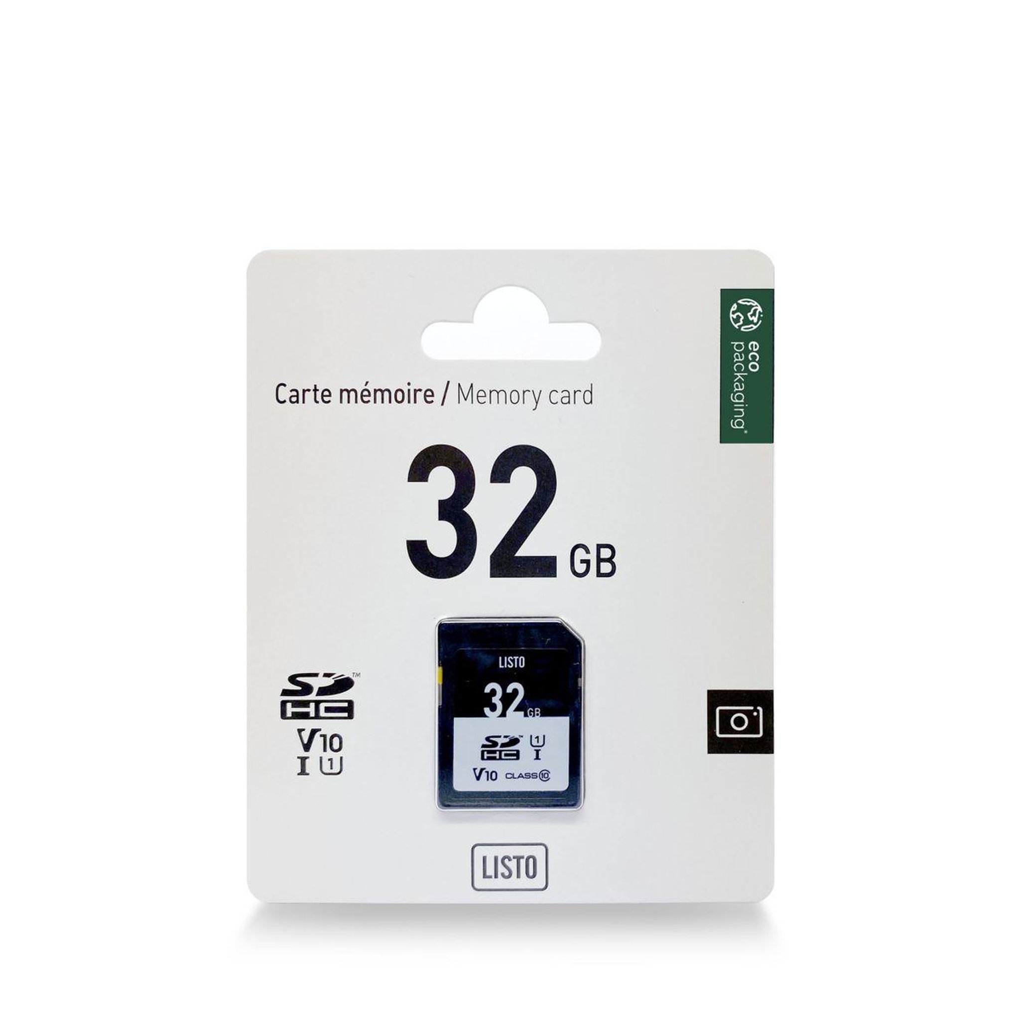 Voir la diapositive 1 : Listo Carte SD 32Go SDHC