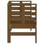 Voir la diapositive 5 : VIDAXL Banc de jardin marron miel 111,5x53x71 cm bois massif de pin