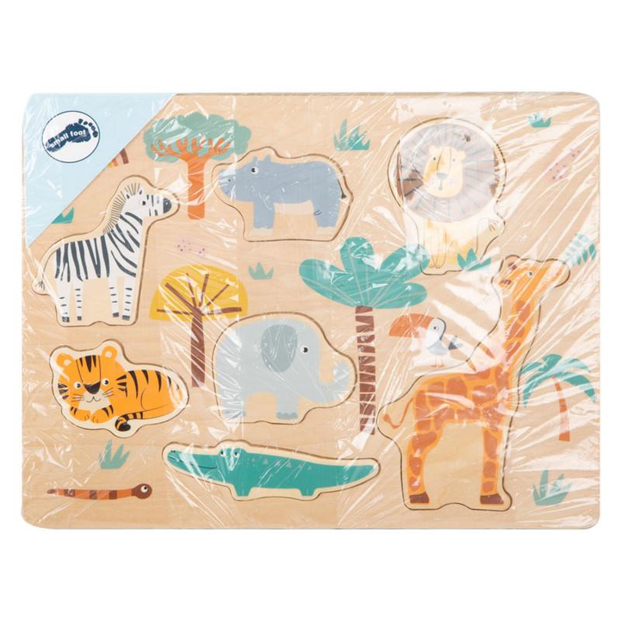 Voir la diapositive 2 : SMALL FOOT Small Foot - Wooden Puzzle Safari 11701