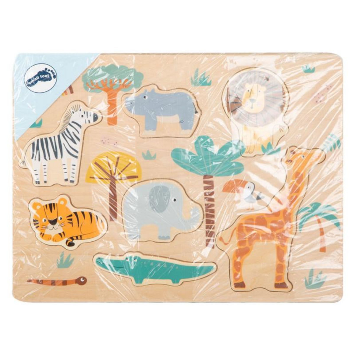 SMALL FOOT Small Foot - Wooden Puzzle Safari 11701