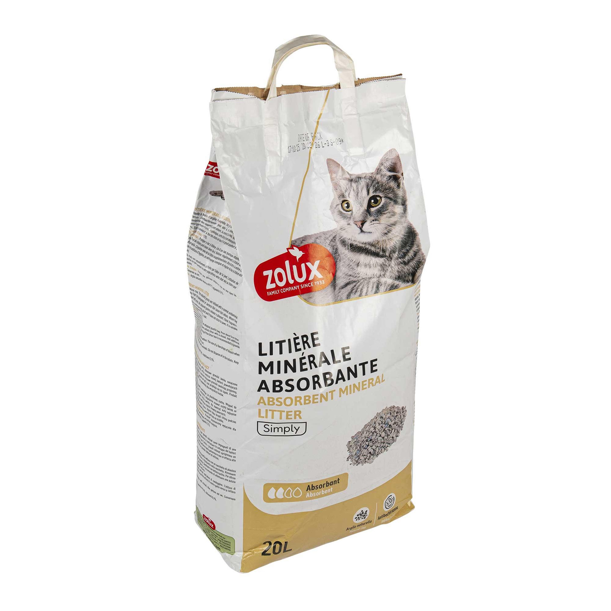 Voir la diapositive 2 : Zolux Litière Purecat absorbante parfumée 20L - ZOLUX