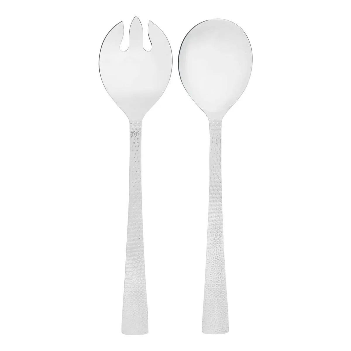 SECRET DE GOURMET Lot de 2 Couverts à Salade  Oro  27cm Argent