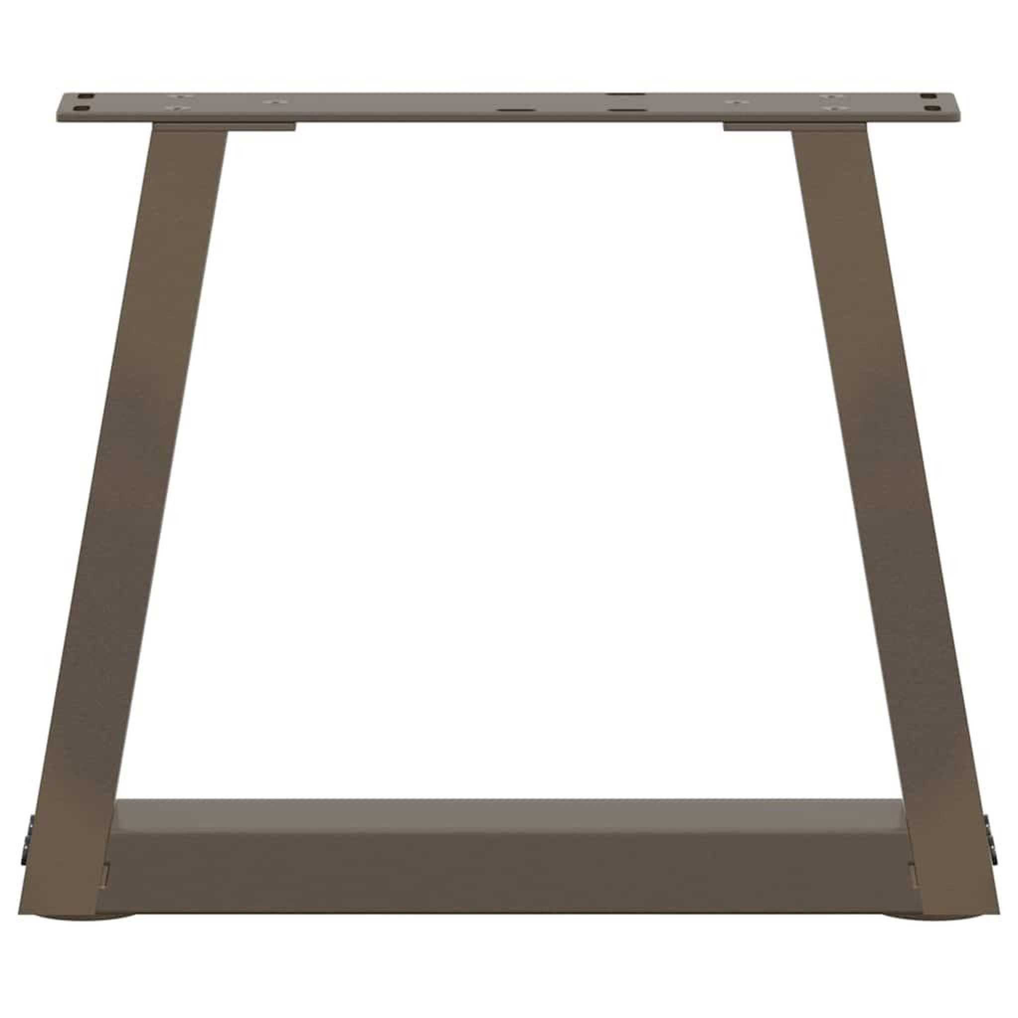 Voir la diapositive 5 : VIDAXL Pieds de table a manger forme V 2 pcs acier naturel acier