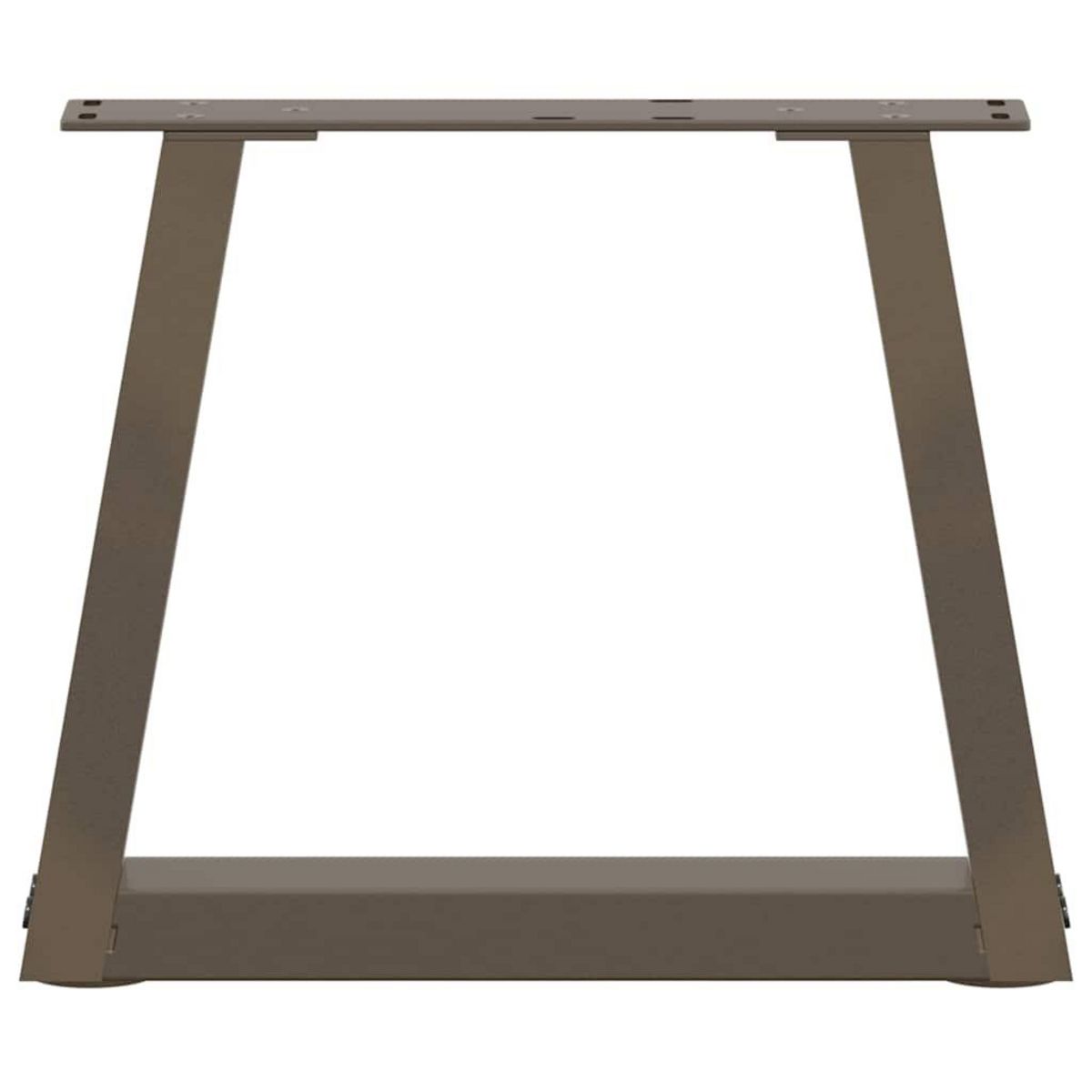 VIDAXL Pieds de table a manger forme V 2 pcs acier naturel acier