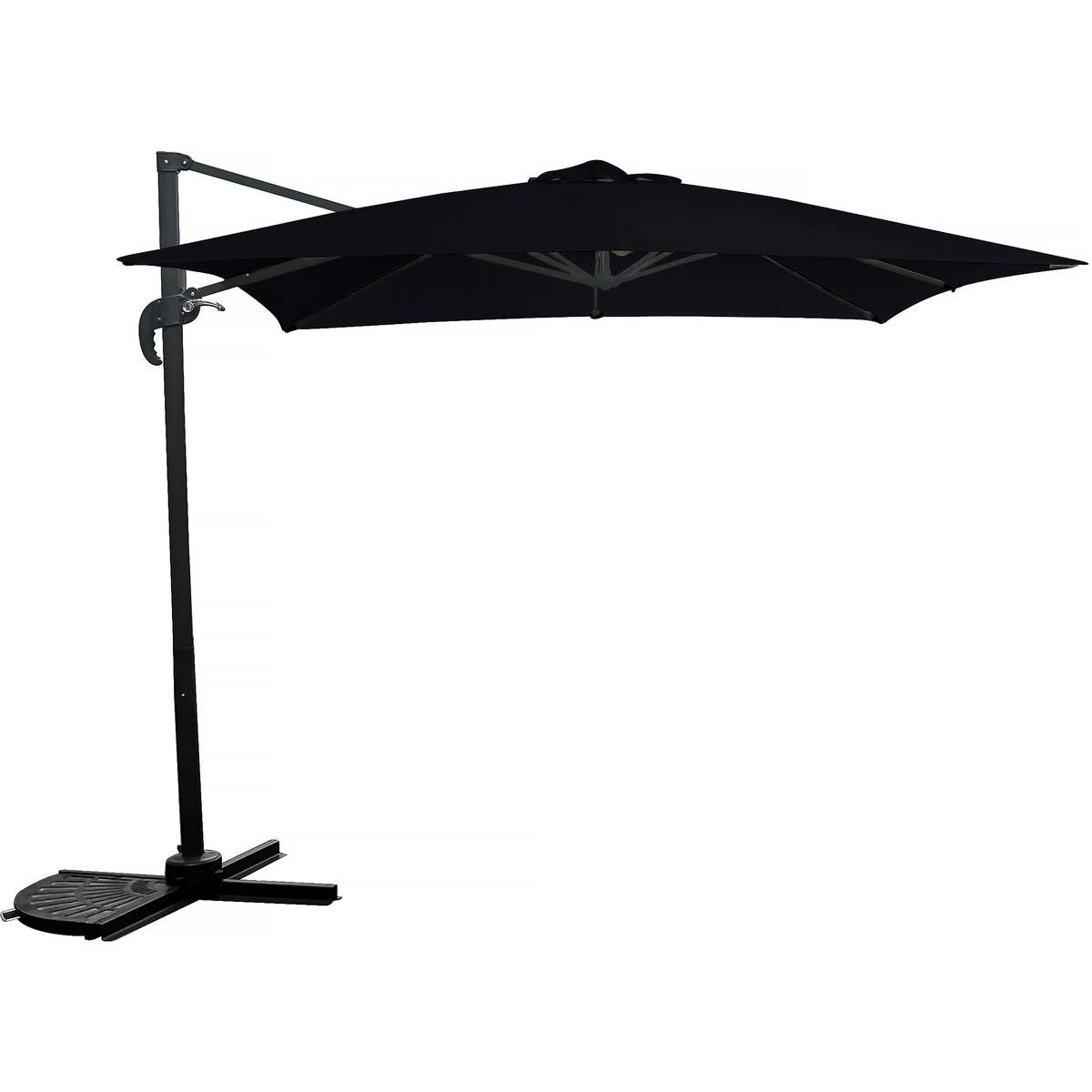 Habitat et Jardin Parasol jardin déporté - 2.5 x 2.5 m - Noir