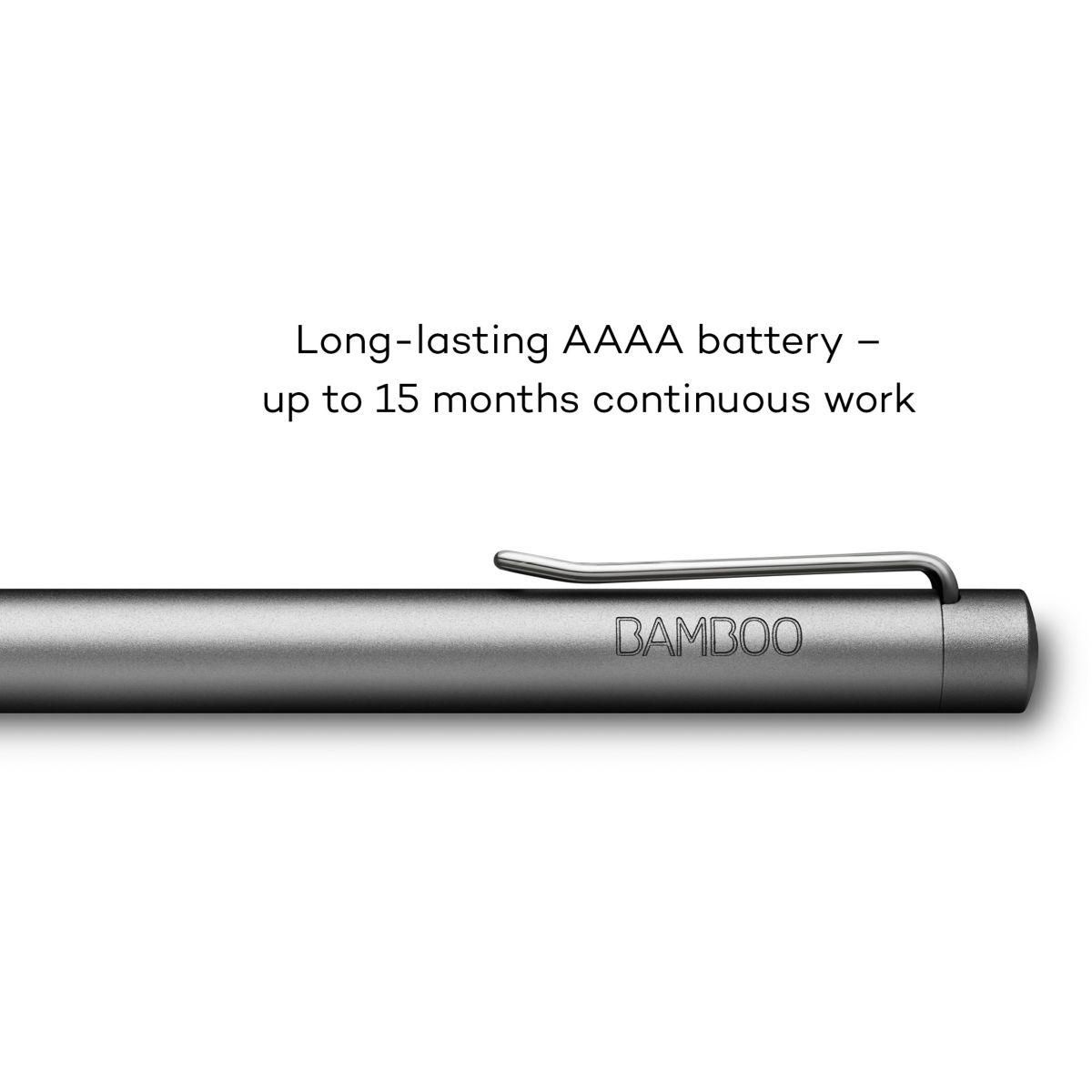 Wacom Stylo numérique BAMBOO INK 2nd Gris Stylus